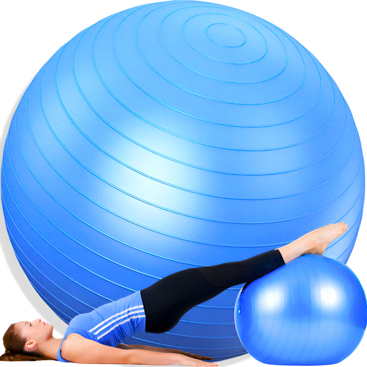 Bola Suíça 55cm para Pilates, Yoga e Fisioterapia — Suporte até 200kg