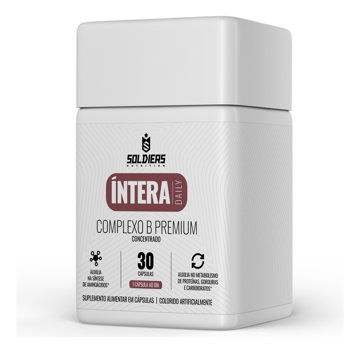 Complexo B Premium Íntera Daily Soldiers Nutrition: Energia, Saúde Neurológica e Bem-estar