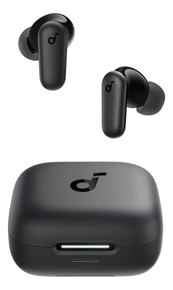 Fone De Ouvido Bluetooth 5.4 Soundcore P30i Da Anker, Cancelamento De Ruído Adaptativo, Graves Poderosos, 45h De Reprodução, Estojo 2-em-1 Com Suporte