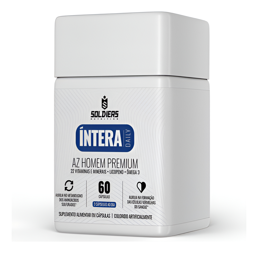 Multivitamínico Az Homem Premium Íntera Daily Soldiers Nutrition: Guia Completo para Saúde Masculina, Energia e Imunidade