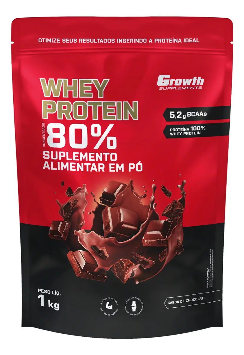 Whey Protein Growth Concentrado 1kg Vale a Pena? Análise Honesta do Chocolate